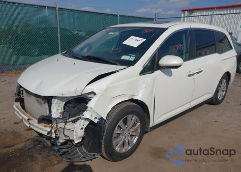 2015 Honda Odyssey Ex-L from USA, damaged, VIN 5FNRL5H68FB011892